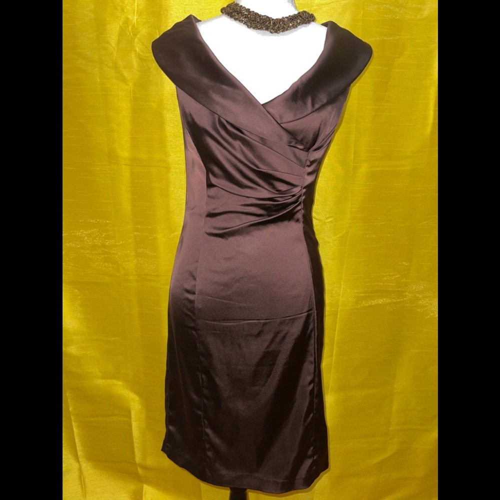 Formal chocolate brown dress
